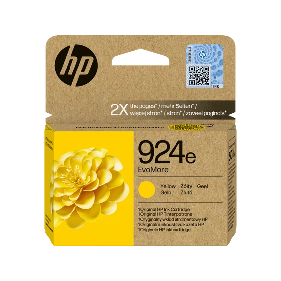 HP 4K0U9NE Patron Yellow No.924e EvoMore