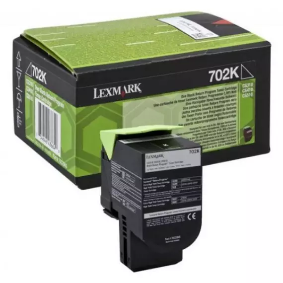 Lexmark 70C20K0 fekete toner (eredeti)