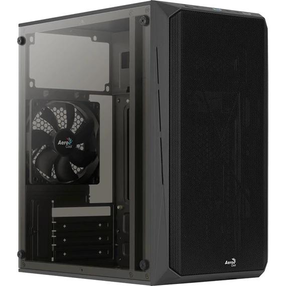 Aerocool CS-107 fekete (táp nélküli) ablakos mATX ház