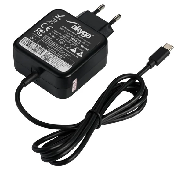 Akyga AK-ND-70 5-20V/3-3,25A/65W USB type C Power Delivery notebook hálózati töltő