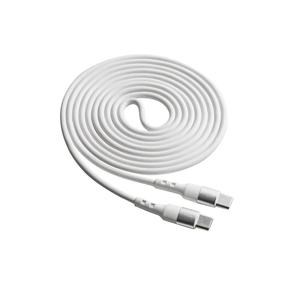 Akyga AK-USB-41 1,8m Type C - Type C fehér adat- és töltőkábel