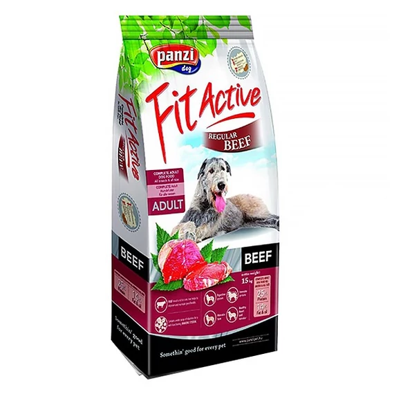 Állateledel száraz PANZI FitActive felnőtt kutyáknak marhahússal 4kg