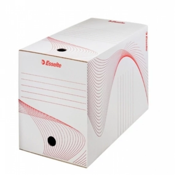 Archiválódoboz, A4, 150 mm, karton, ESSELTE "Boxy", fehér
