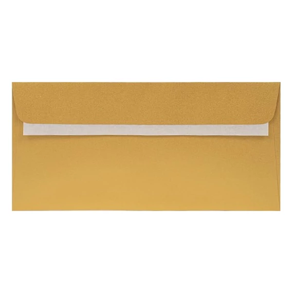 Boríték színes KASKAD LA/4 szilikonos 110x220mm 120gr arany 25db/csomag