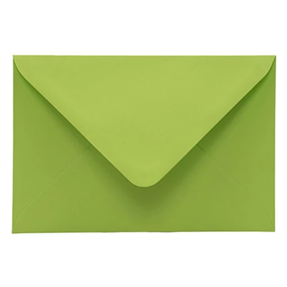 Boríték színes KASKAD LC/5 enyvezett 162x229mm 66 lime zöld 25db/csomag