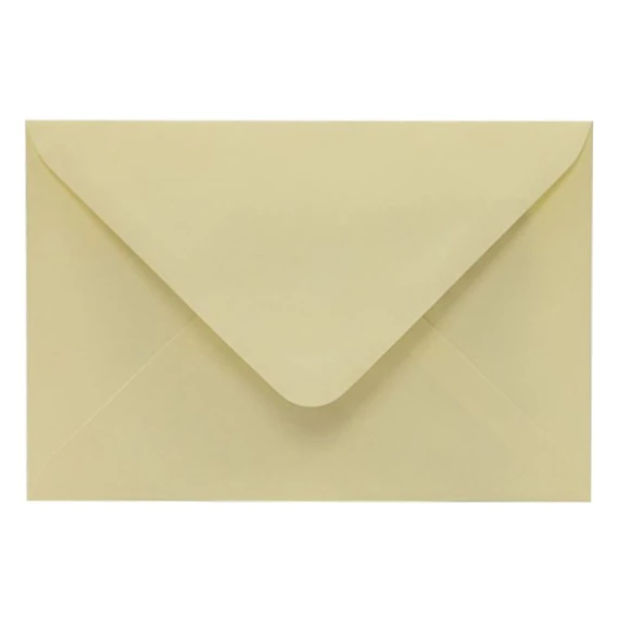 Boríték színes KASKAD LC/6 enyvezett 114x162mm 55 sárga 50db/csomag
