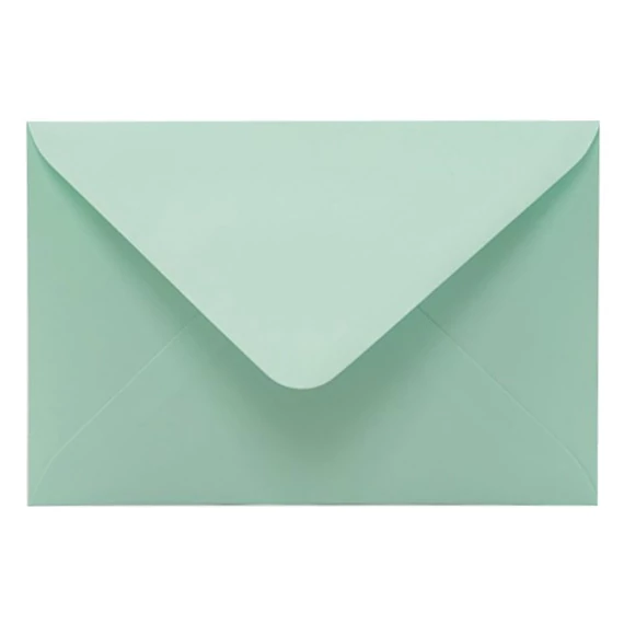 Boríték színes KASKAD LC/6 enyvezett 114x162mm 65 zöld 50db/csomag