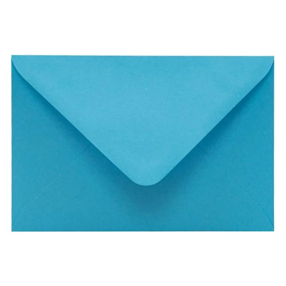Boríték színes KASKAD LC/6 enyvezett 114x162mm 77 vízkék 50db/csomag