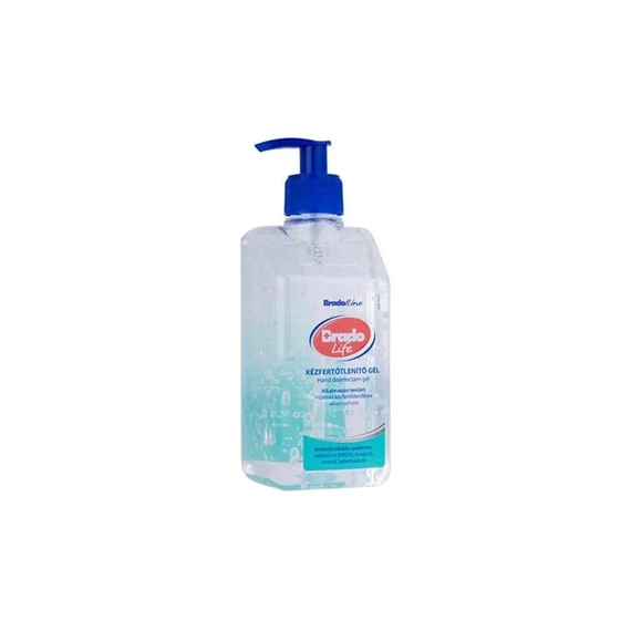 Kézfertőtlenítő gél, alkoholos, 500 ml, BRADOLIFE