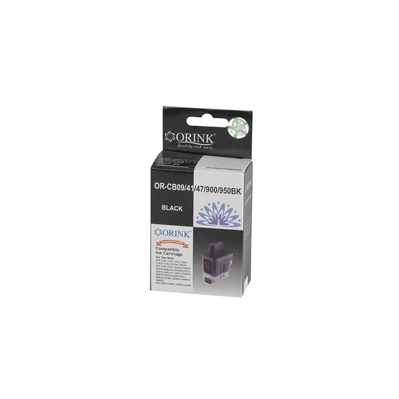 Brother CB09/CB41/CB47/LC900/LC950 tintapatron black (utángyártott Orink)