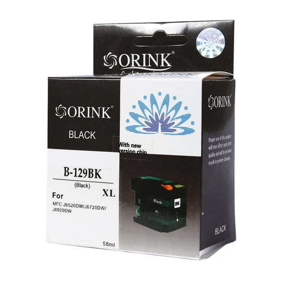 Brother LC129XL tintapatron black (utángyártott Orink)