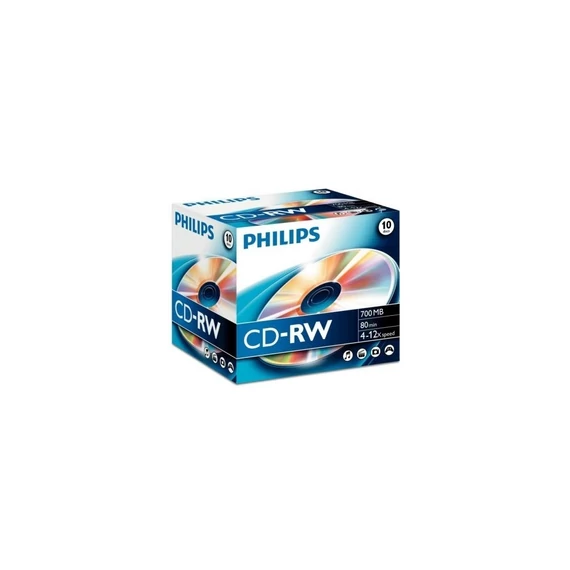 Philips CD-RW80 12x újraírható CD lemez
