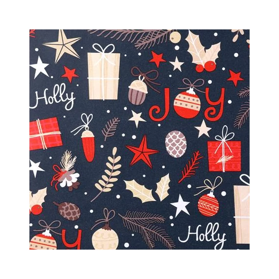 Csomagolópapír, íves, 70x200 cm, Karácsonyi 1, VICTORIA PAPER