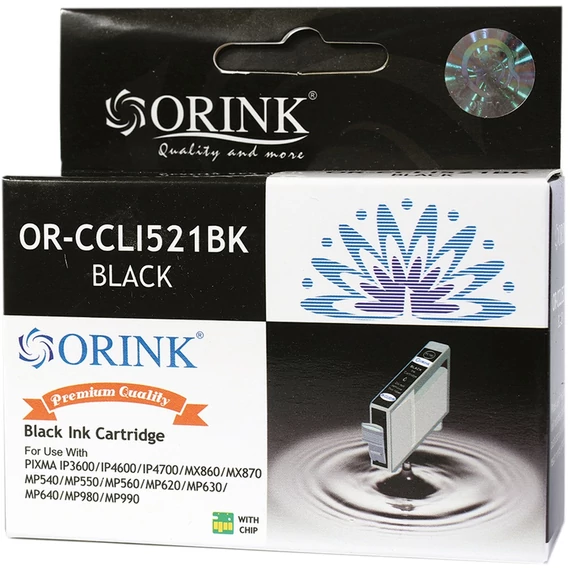 Canon CLI521 tintapatron black (utángyártott Orink)