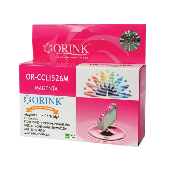 Canon CLI526 tintapatron magenta (utángyártott Orink)