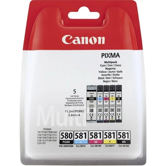 Canon PGI-580/CLI-581 PGBK,Bk,C,M,Y multipack 2078C005 (eredeti)