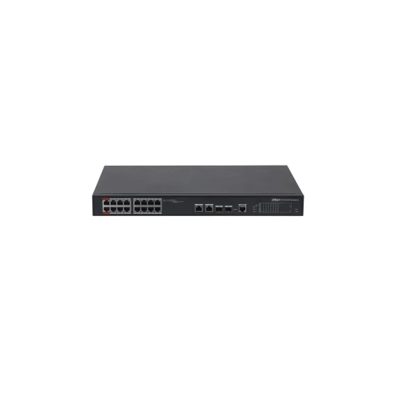 Dahua PFS4218-16ET-240-V3 16x 10/100(HighPoE(1,2)/PoE/PoE+ 240W)+2x gigabit/ SFP combo uplink menedzselhető PoE switch