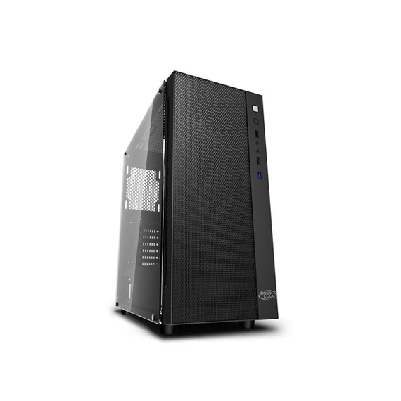 DeepCool Számítógépház - MATREXX 55 MESH (fekete, fekete belső, ablakos, ATX, mATX, 1xUSB3.0, 2xUSB2.0)