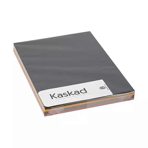 Dekorációs karton KASKAD A4 160gr élénk vegyes színek 5x25 ív/csomag
