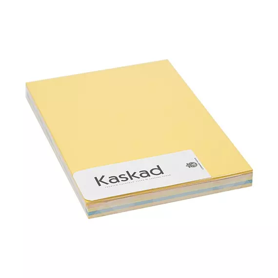 Dekorációs karton KASKAD A4 160gr pasztell vegyes színek 5x25 ív/csomag