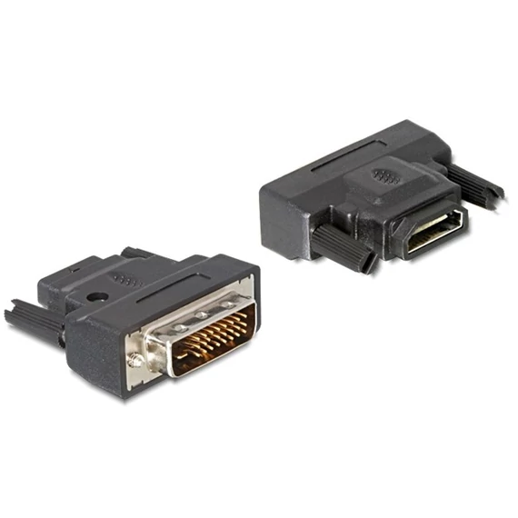 DeLock DVI-D (Dual Link) male > HDMI female with LED Adapter