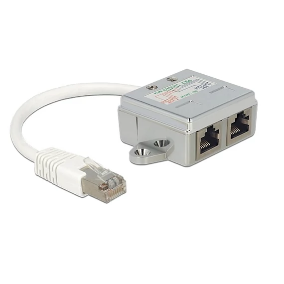 DeLock RJ45 Port duplázó (1 x RJ45 dugó > 2 x RJ45 jack (2 x Ethernet)
