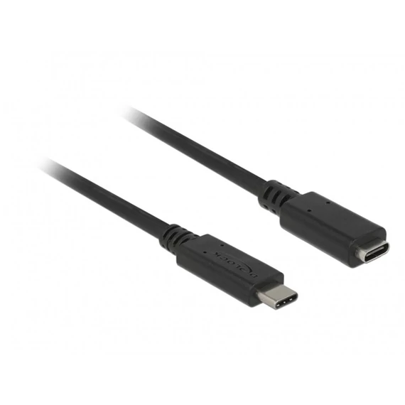 DeLock Extension cable SuperSpeed USB (USB 3.1 Gen 1) USB Type-C male > female 3 A 2m Black