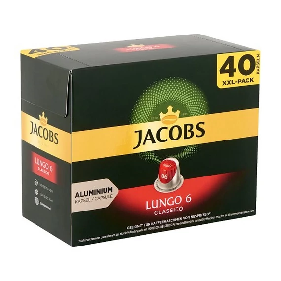 Douwe Egberts Jacobs Lungo 6 Classico 40 db kávékapszula