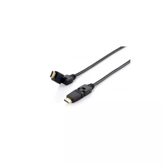 HDMI kábel, forgatható fej, 1 m, EQUIP