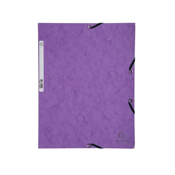 Gumis mappa, prespán, A4, EXACOMPTA, lila