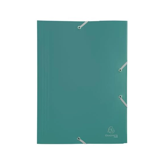 Gumis mappa, PP, A4, EXACOMPTA "Opak", zöld