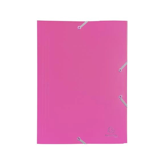 Gumis mappa, PP, A4, EXACOMPTA "Opak", fukszia