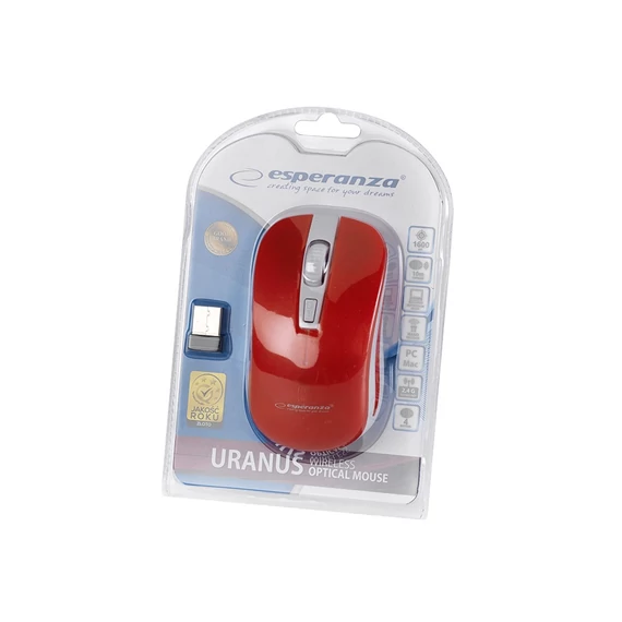 Esperanza Uranus Wireless mouse White/Red