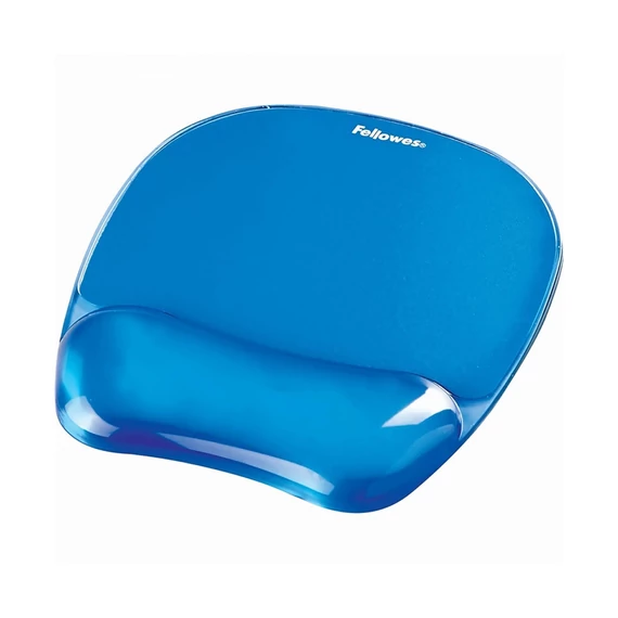Fellowes 9114120 Crystal Gel géltöltésű csuklótámaszos kék egérpad