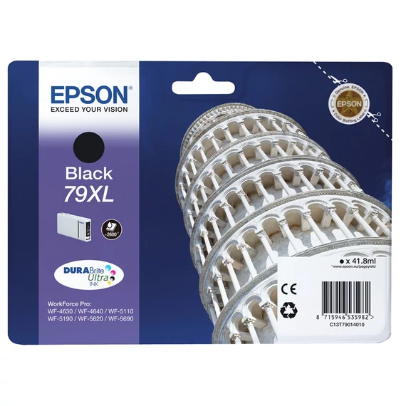 Epson C13T79014010 T7901 fekete tintapatron 2,6K (eredeti)