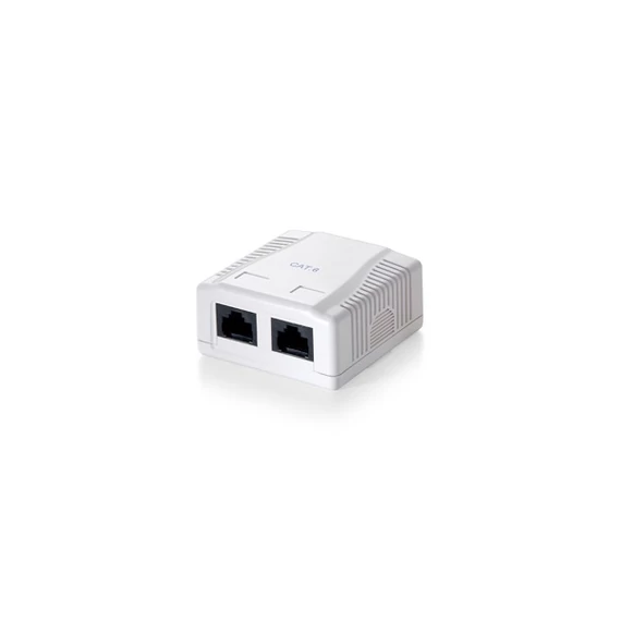 Equip Fali aljzat - 235212 (Cat6, UTP, 2xRJ45, árnyékolatlan, fehér)