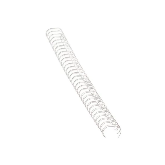 Spirál, fém, 3:1, 10mm, 51-80lap, FELLOWES, fehér, 100db/doboz