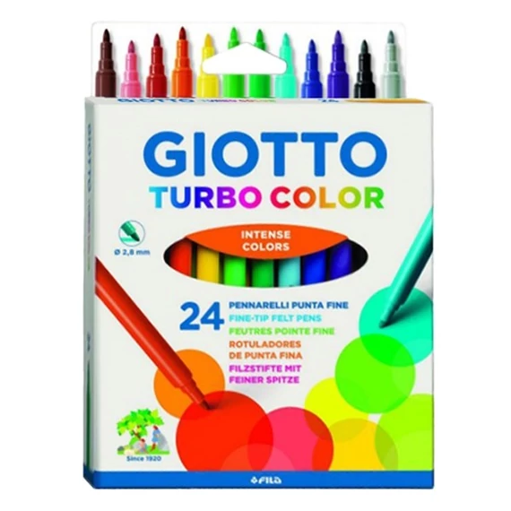 Filctoll GIOTTO Turbo color akasztható 24db/készlet