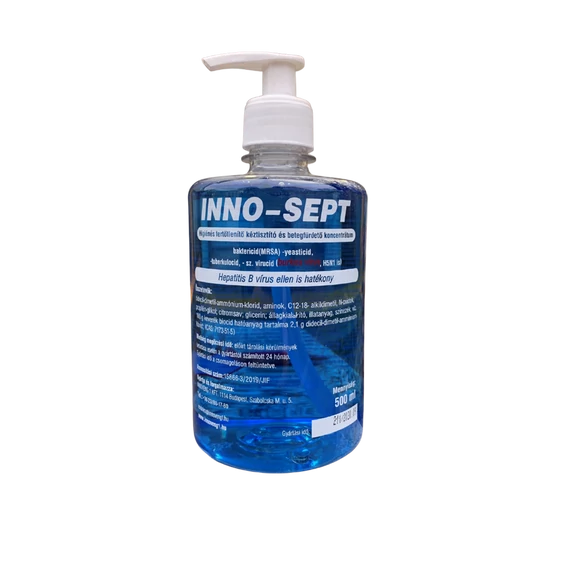 Folyékony szappan fertőtlenítő hatással 500 ml., pumpás, 12 db/karton, Inno-Sept