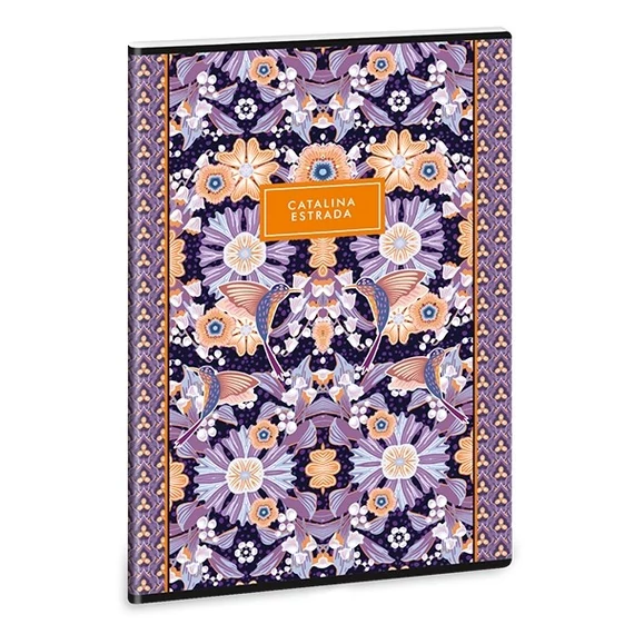 Füzet ARS UNA Catalina Estrada A4 40 lapos Extra kapcsos kockás Flower Lili