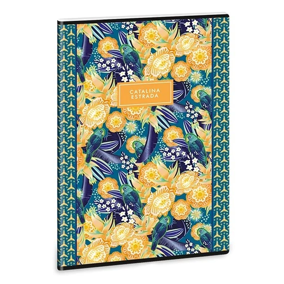 Füzet ARS UNA Catalina Estrada A4 40 lapos Extra kapcsos kockás Parrot Tropical