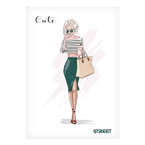 Füzet STREET Cute A4 54 lapos kockás