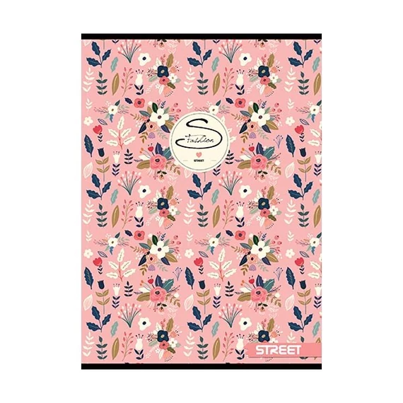 Füzet STREET Flowers A4 54 lapos sima