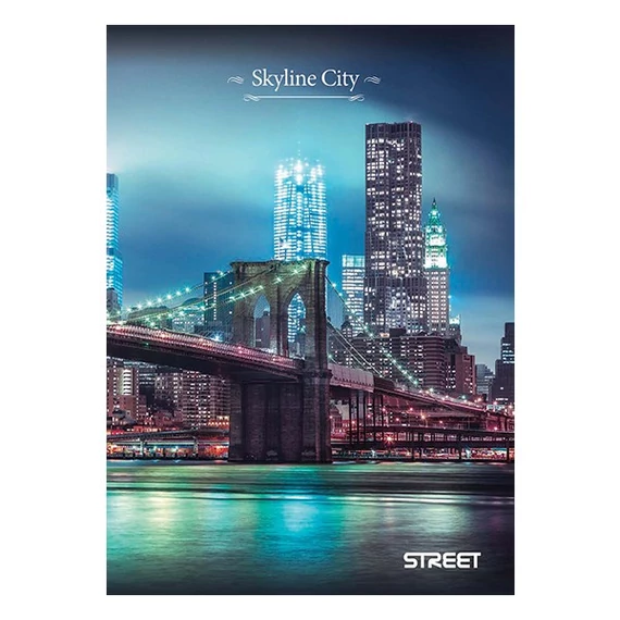 Füzet STREET Skyline A4 54 lapos kockás