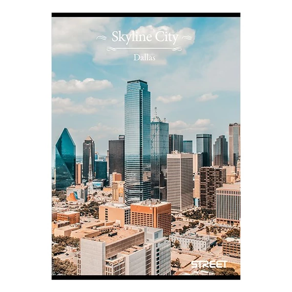 Füzet STREET Skyline A4 54 lapos sima