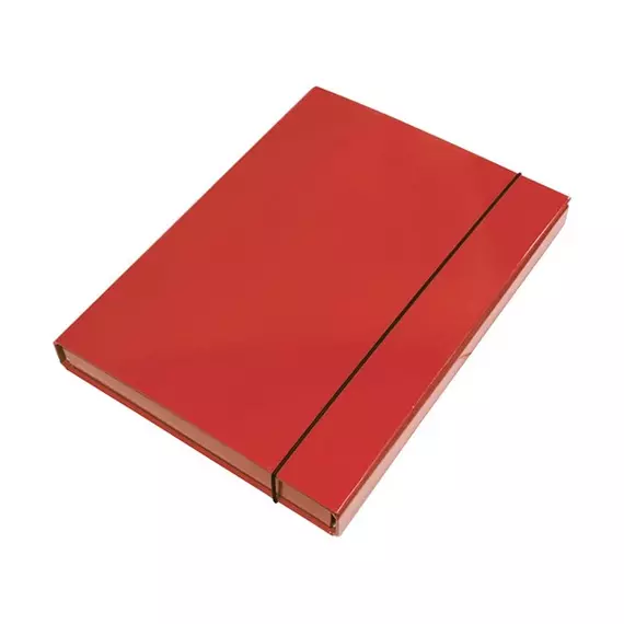 Füzetbox OPTIMA A4 3 cm-es gerinccel piros