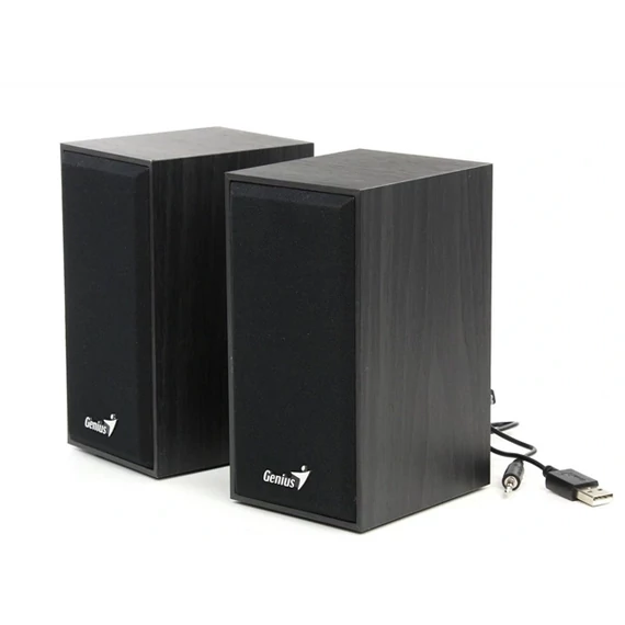 Hangszóró, 2.0, 6W, USB táp, GENIUS "SP-HF180", fekete