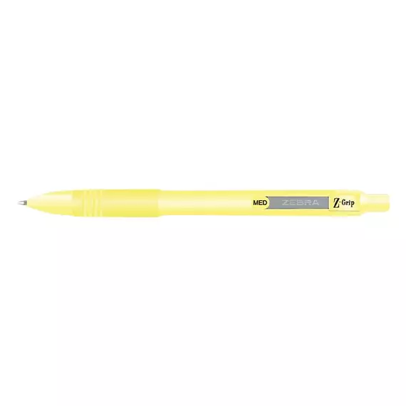 Golyóstoll ZEBRA Z-Grip 0,27mm írásvastagság pasztell sárga