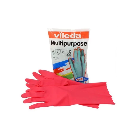 Gumikesztyű L háztartási pár Multipurpose Vileda piros