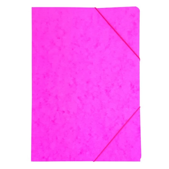Gumis mappa A4 prespán pink 345gr